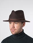 Шляпа STETSON арт. 2598150 TRAVELLER WOOLFELT (темно-коричневый)